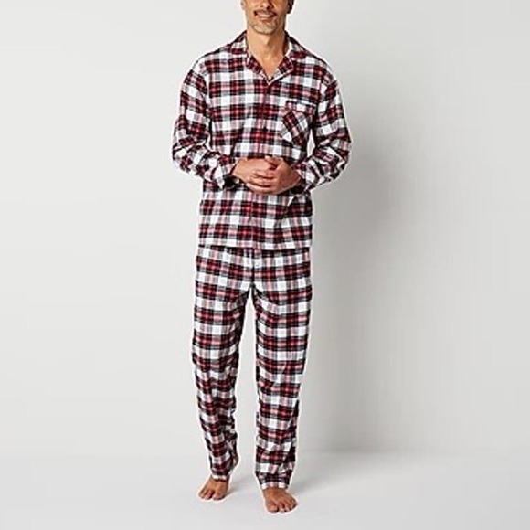 St. John's Bay Men's Long Sleeve 2 piece Pant Pajama Set Size Small * m500 - Picture 5 of 5